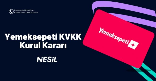Yemek Sepeti KVKK Kurul Kararı