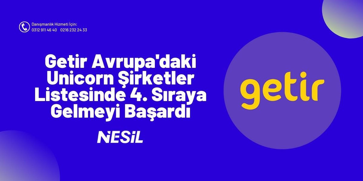 Getir Avrupa’daki Unicorn Şirketler Listesinde 4. sıraya Gelmeyi Başardı