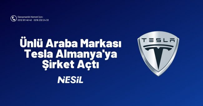 Ünlü Araba Markası Tesla Almanya’ya Şirketi Açtı