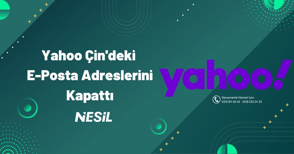 Yahoo Çin’deki e-posta Adreslerini Kapattı