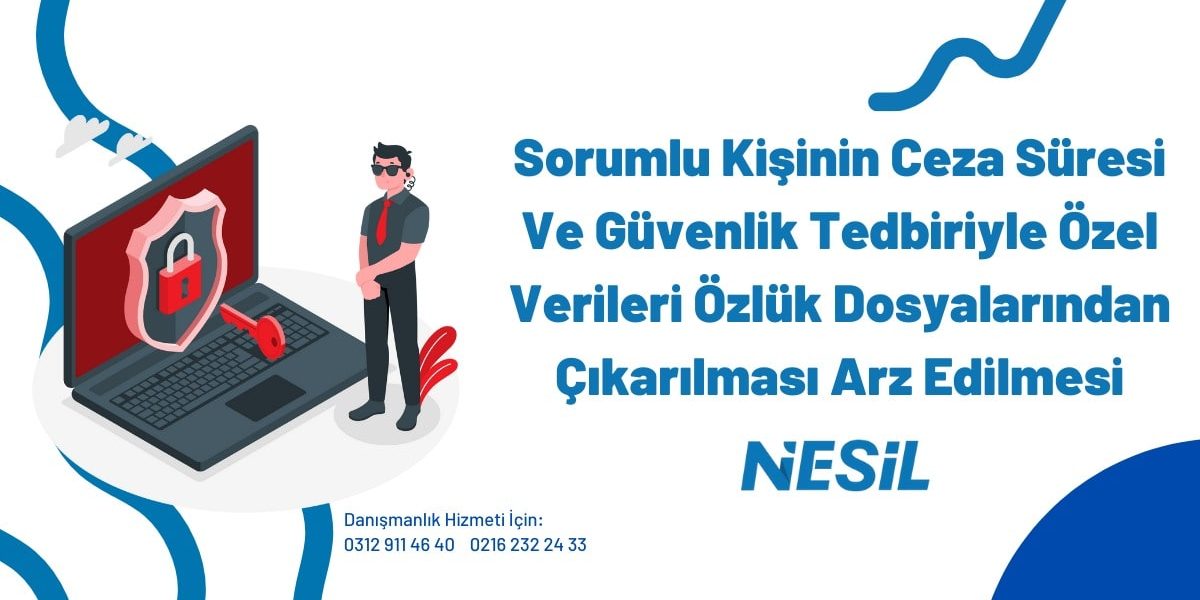 Sorumlu Kişinin Ceza Süresi Ve Güvenlik Tedbiriyle Özel Verileri Özlük Dosyalarından Çıkarılması Arz Edilmesi