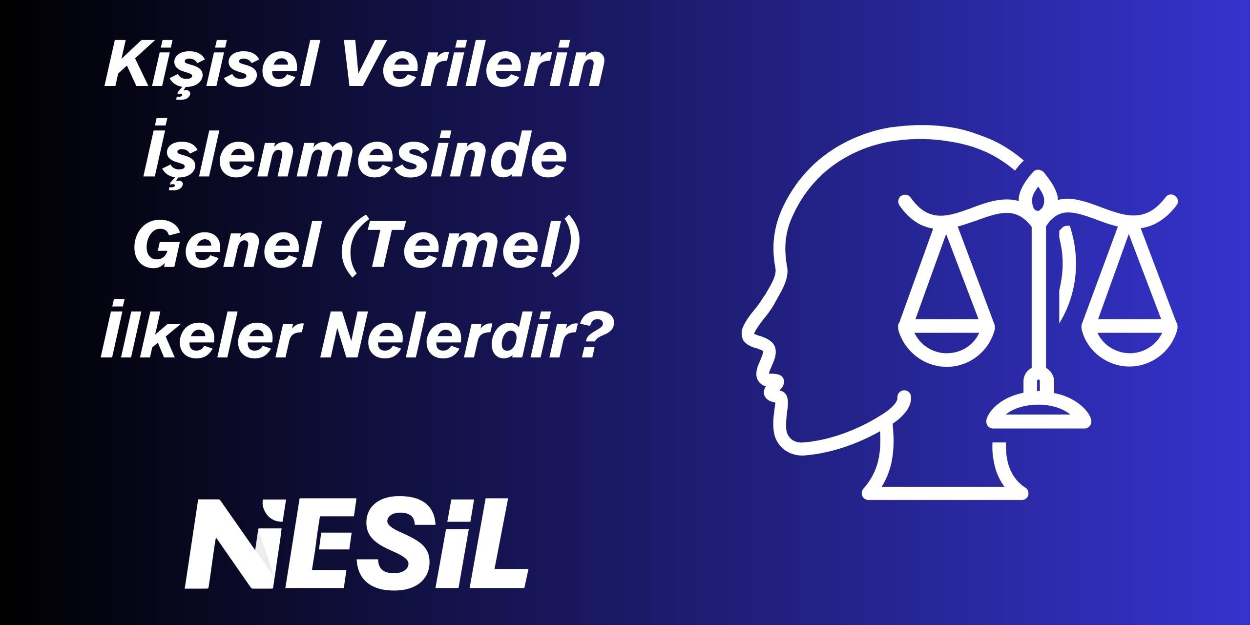Kişisel Verilerin İşlenmesinde Genel (Temel) İlkeler Nelerdir
