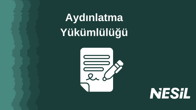 Aydınlatma Yükümlülüğü