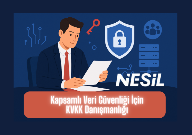 KVKK danışmanı, bir şirketin veri koruma politikası üzerinde çalışıyor.