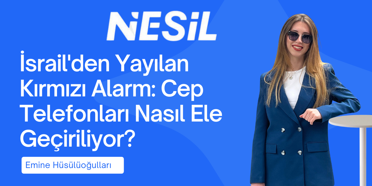 Kırmızı Alarm Saldırısı: Telefonunuzun Kontrolü Başkasında Olabilir mi? "İsrail'den yayılan kırmızı alarm" başlıklı blog yazısı için hazırlanmış konsept görsel.