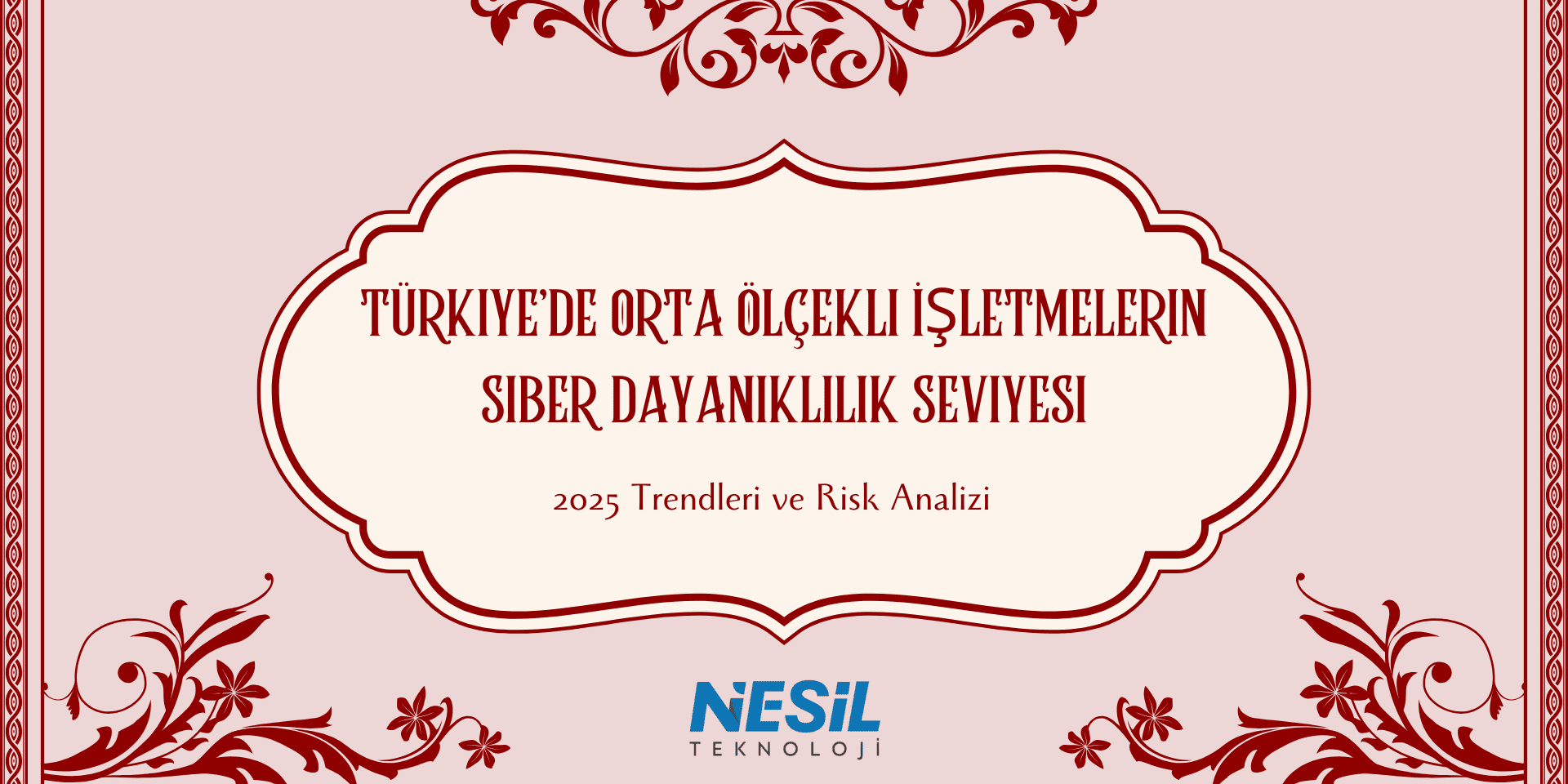 Açık mor ve beyaz ızgara desenli bir arka plan üzerine, el çizimi stilinde iki güvenlik kamerası (dome ve bullet tip) illüstrasyonu yer alıyor. Slaytın ortasında Sızma Testi Türleri ve Uygulama Senaryoları ana başlığı ve Şirketler İçin Doğru Test Nasıl Seçilir? alt başlığı bulunuyor. En altta NESİL TEKNOLOJİ logosu görülmektedir.