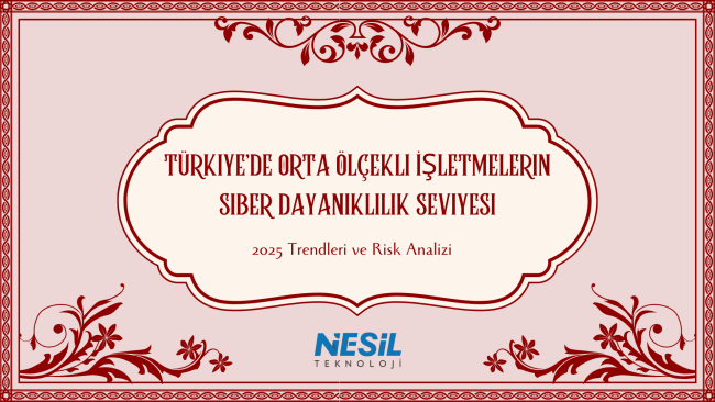 Açık mor ve beyaz ızgara desenli bir arka plan üzerine, el çizimi stilinde iki güvenlik kamerası (dome ve bullet tip) illüstrasyonu yer alıyor. Slaytın ortasında Sızma Testi Türleri ve Uygulama Senaryoları ana başlığı ve Şirketler İçin Doğru Test Nasıl Seçilir? alt başlığı bulunuyor. En altta NESİL TEKNOLOJİ logosu görülmektedir.