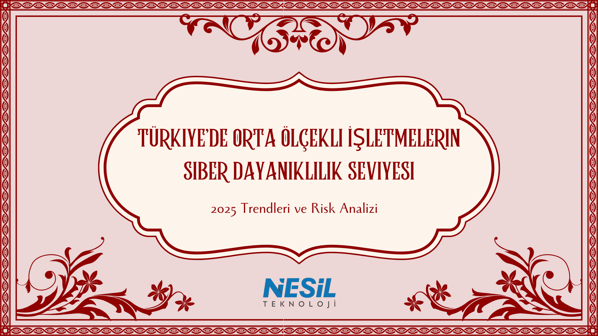 Açık mor ve beyaz ızgara desenli bir arka plan üzerine, el çizimi stilinde iki güvenlik kamerası (dome ve bullet tip) illüstrasyonu yer alıyor. Slaytın ortasında Sızma Testi Türleri ve Uygulama Senaryoları ana başlığı ve Şirketler İçin Doğru Test Nasıl Seçilir? alt başlığı bulunuyor. En altta NESİL TEKNOLOJİ logosu görülmektedir.