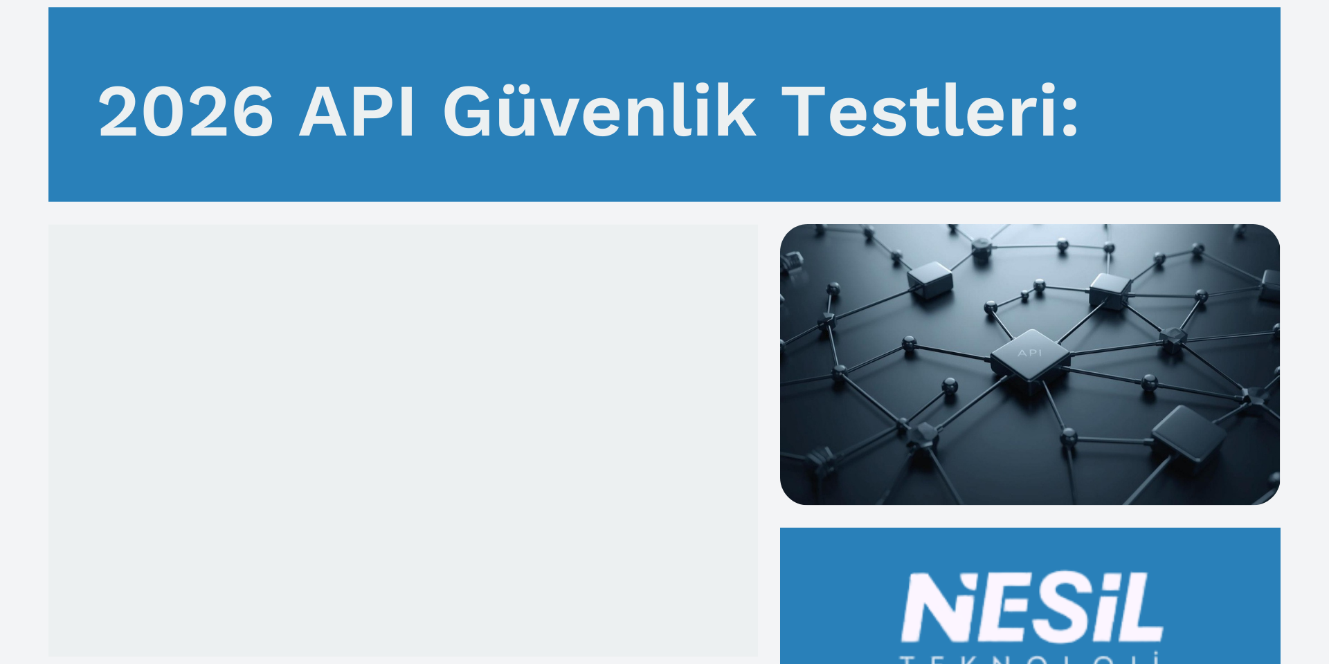 2026 API Güvenlik Testleri API Guvenlik Testleri