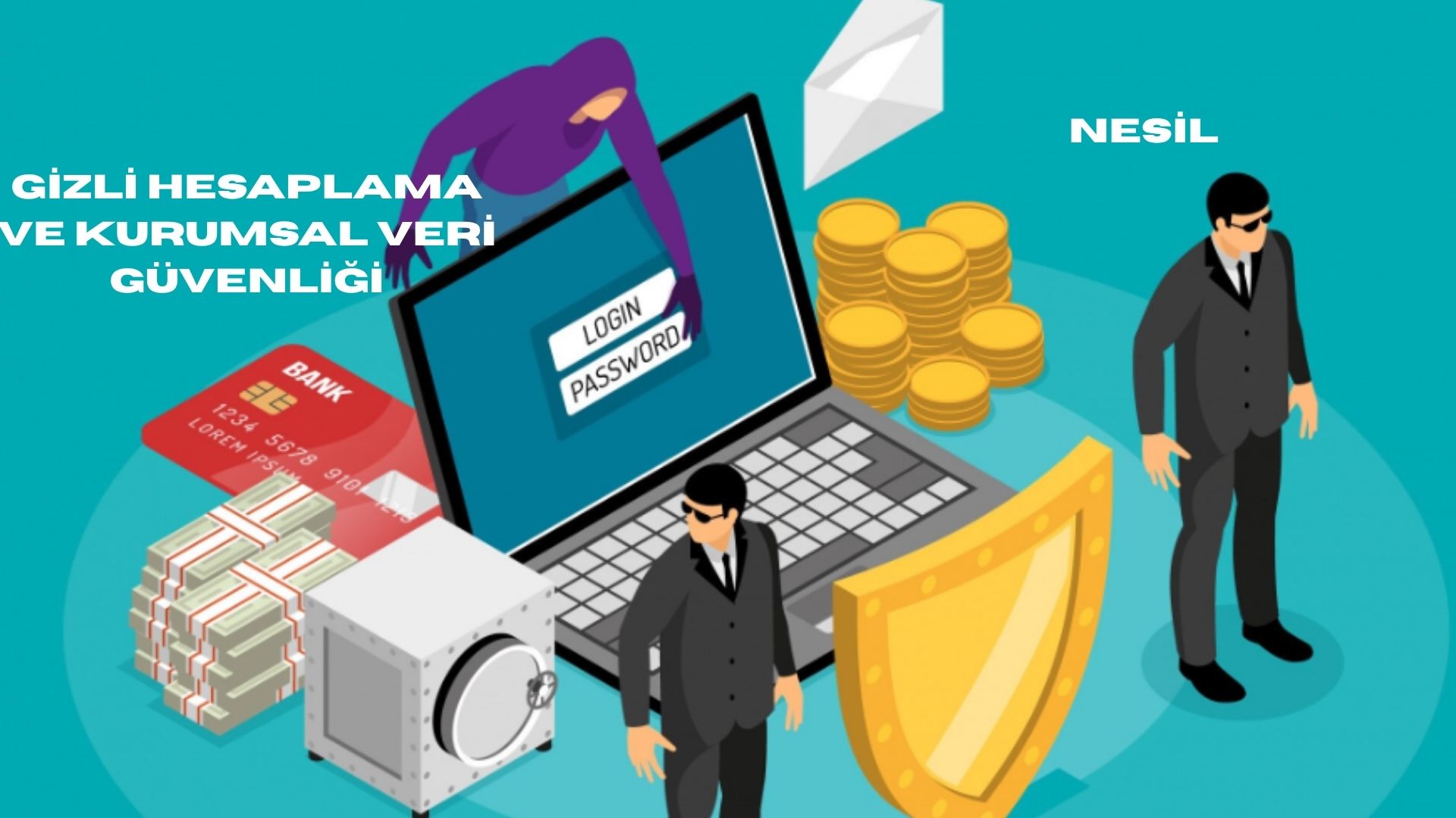 Gizli Hesaplama (Confidential Computing) çalışma mantığını ve Güvenilir Yürütme Ortamı (TEE) şemasını gösteren teknik diyagram.