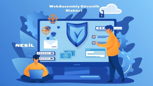 WebAssembly güvenlik mimarisi ve lineer bellek izolasyonu risklerini gösteren teknik şema