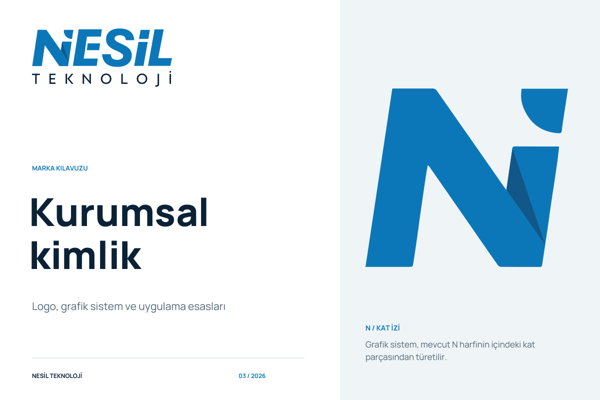 Nesil Teknoloji kurumsal kimlik kılavuzunun kapağı