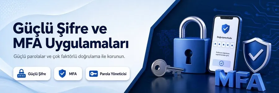 Güçlü Şifre ve MFA Uygulamaları eğitimi